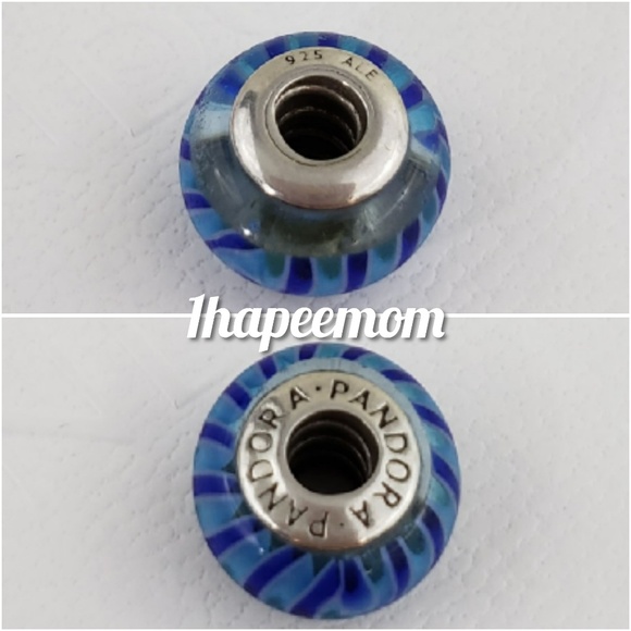 Pandora Charm Blue Murano Authentic .925 - Picture 3 of 6